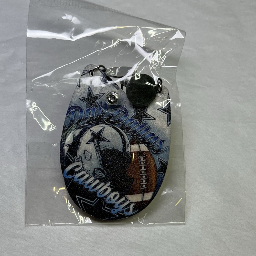 Dallas Cowboy fishing lure style dangley earrings! New in‎ package!